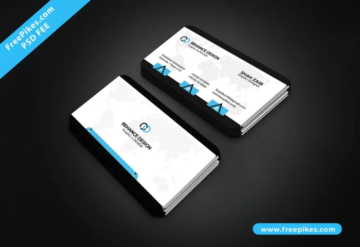 Clean Business Card Design PSD Free Download
