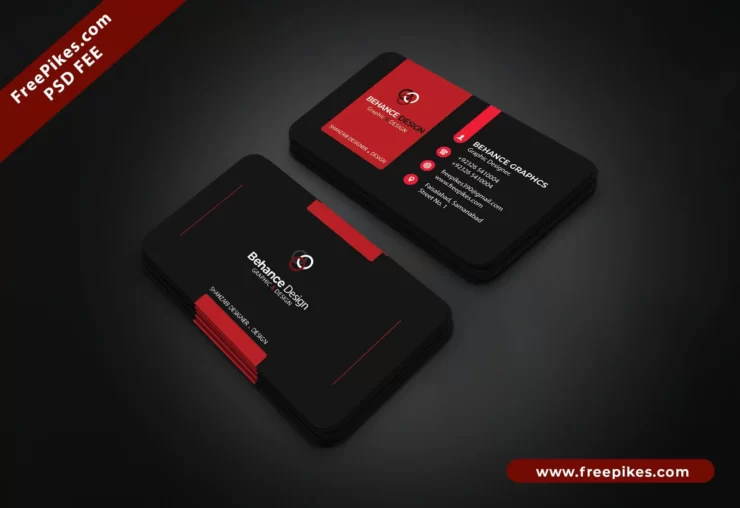 Paid Business Card Design Free PSD Download