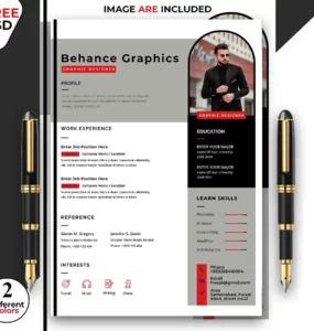 Professional & A4 Resume Design Free PSD
