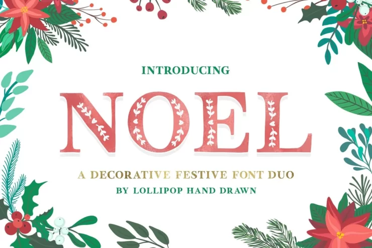 Noel Christmas Font Free