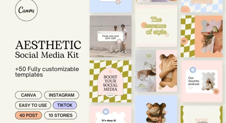 Aesthetic Instagram Template Kit