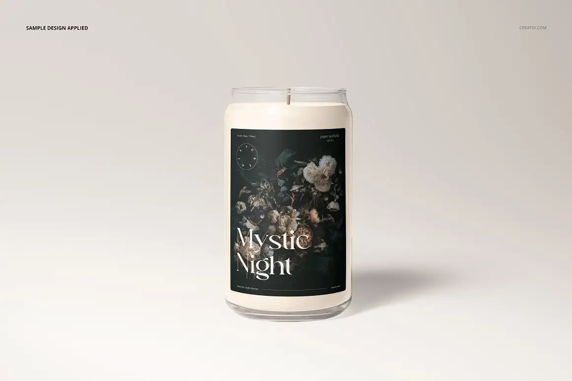 Can Glass Candle Mockup Set 5