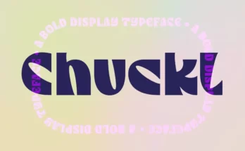 Chuckl A Bold Display Typeface