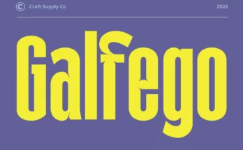 Galfego Condensed Sans Serif