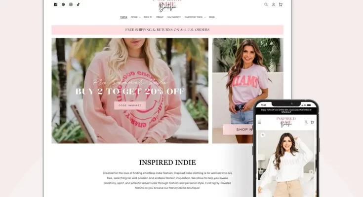 Indie - Pink Boutique Shopify Theme