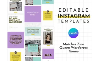 Instagram Template Yellow Canva
