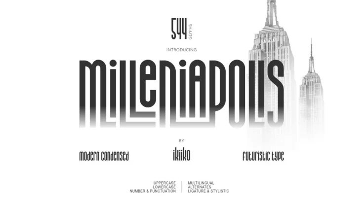 Milleniapolis Futuristic Type