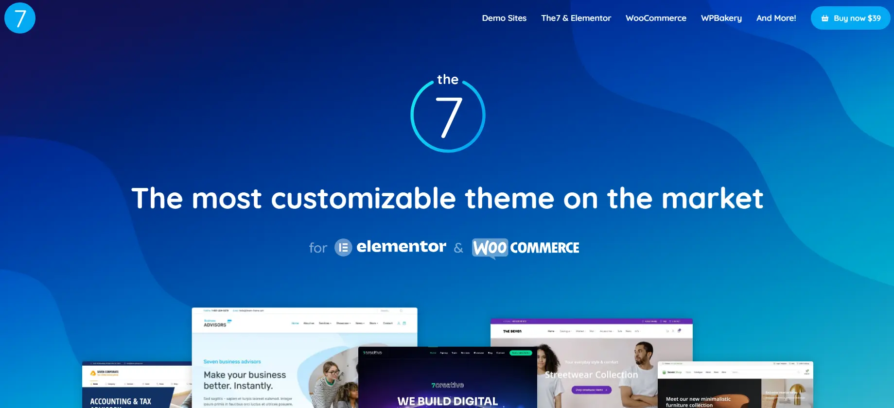 Build Your Dream Site with The7 Website Builder