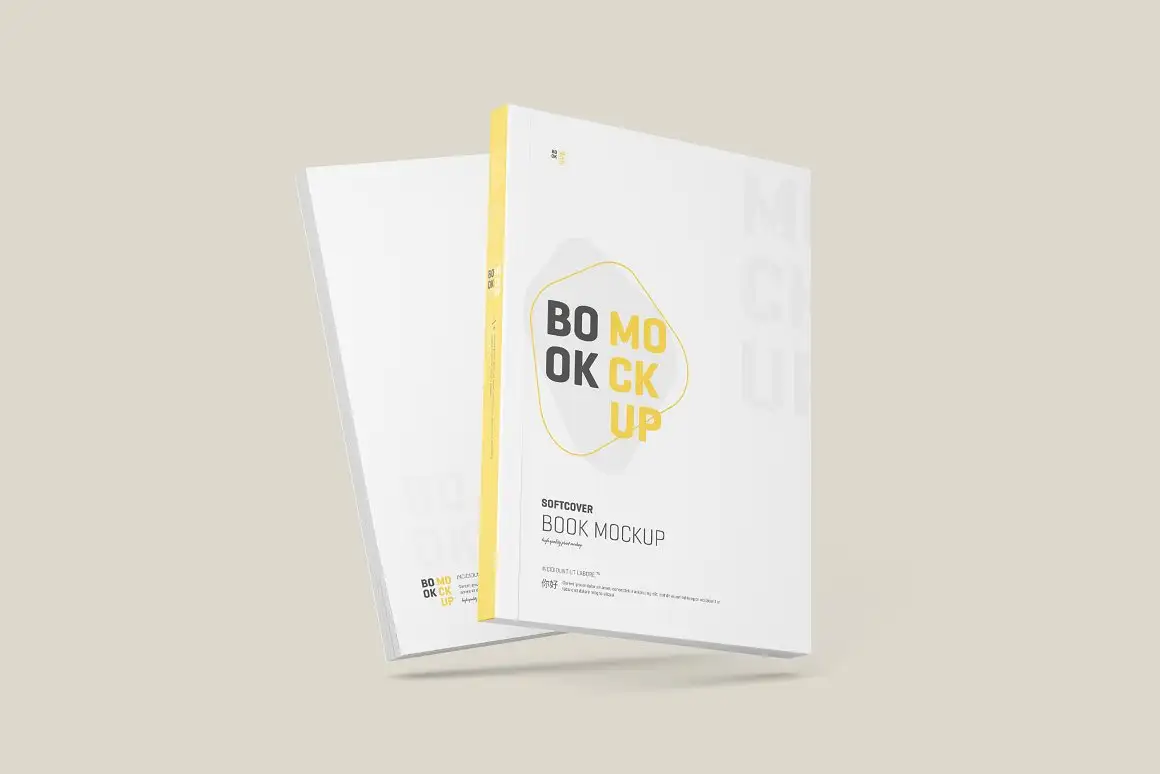 Softcover Book Mockup 4
