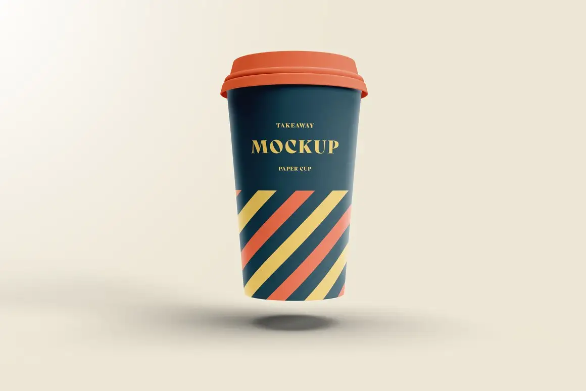 Take Away Paper Coffee Cup Mockups 3