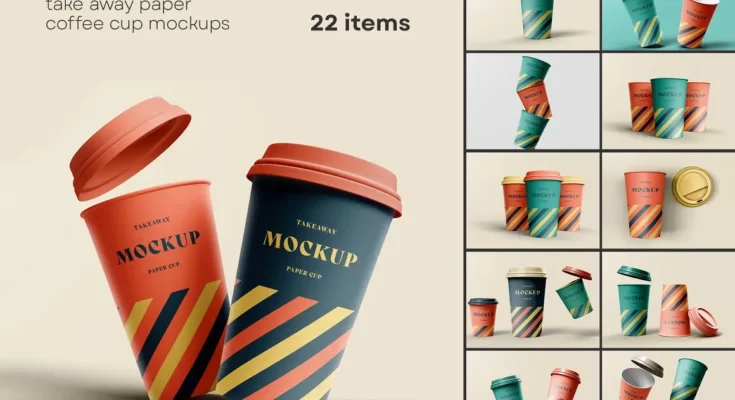Take Away Paper Coffee Cup Mockups