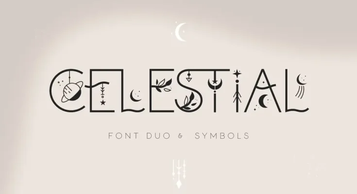 Celestial Boho Style Font