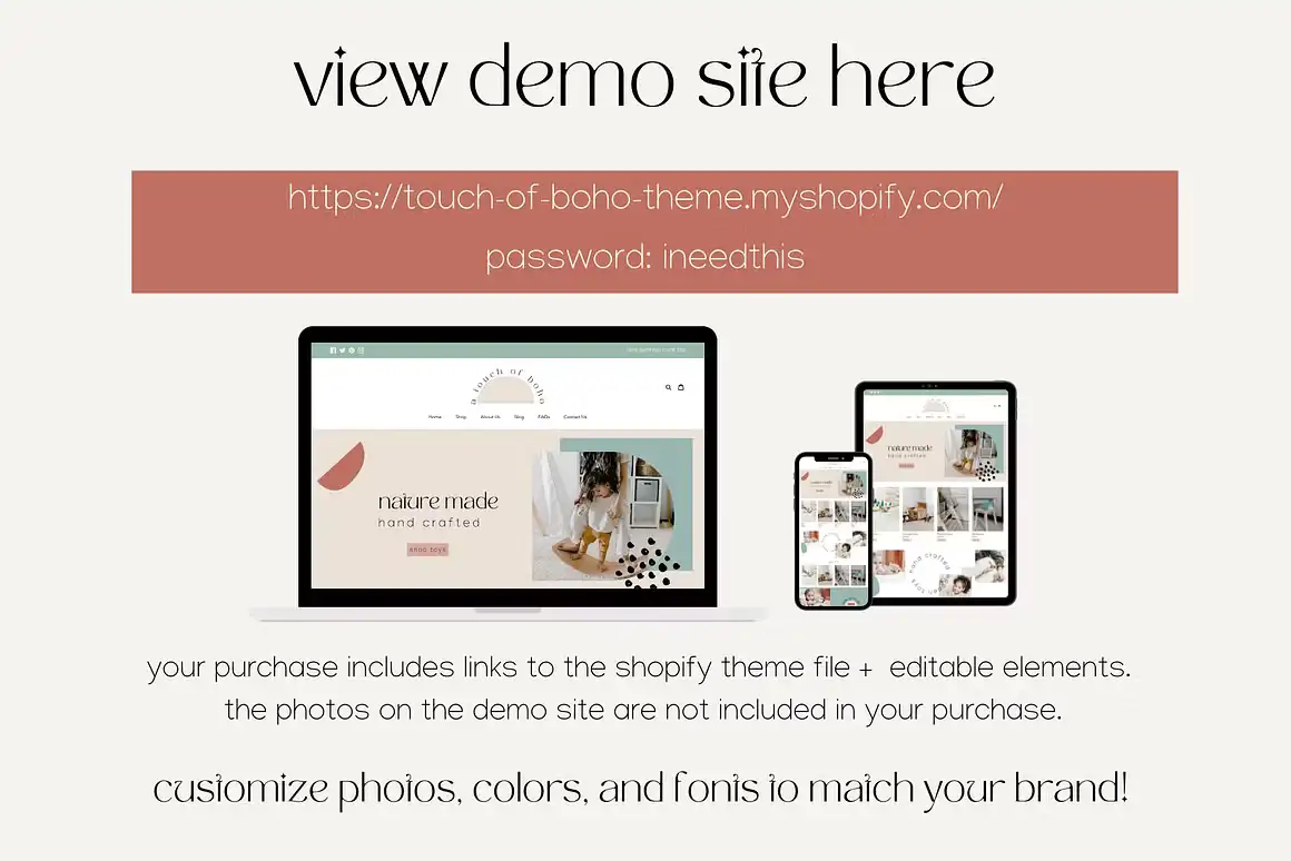 Easy Shopify Theme Touch of Boho 4