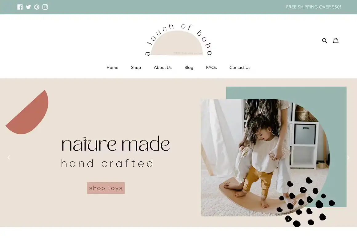 Easy Shopify Theme Touch of Boho