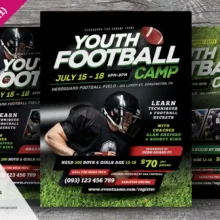 Football Camp Flyer Templates