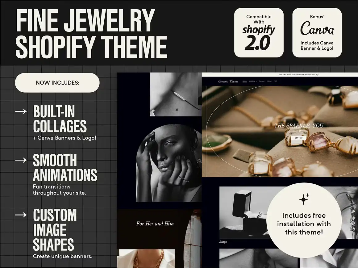 Gemma Shopify Jewelry Theme