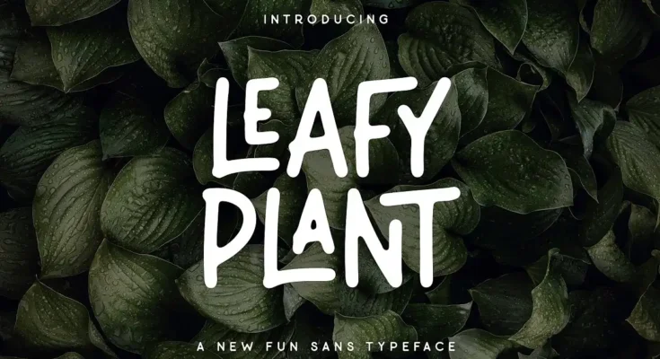 Leafy Plant Sans Typeface