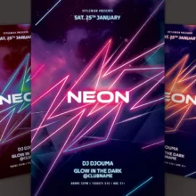 Neon Flyer Template