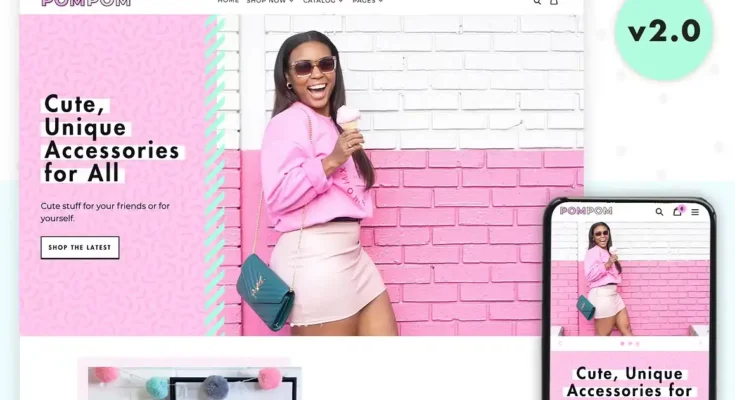 PomPom Pink Shopify Theme