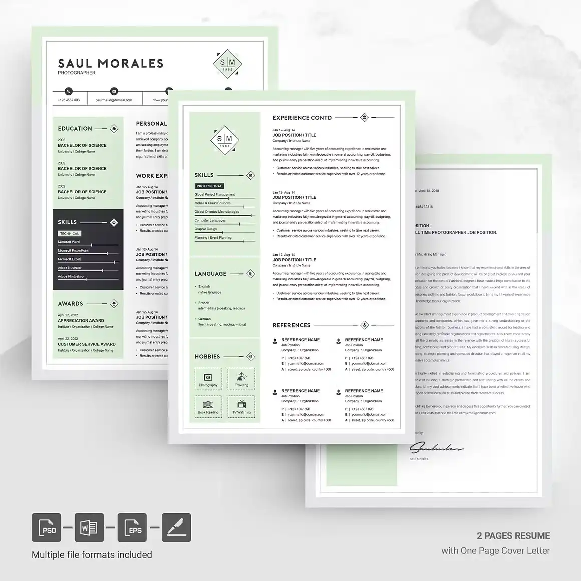 Resume Template 3 Page 2