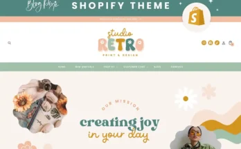 Retro Shopify Theme Website Template