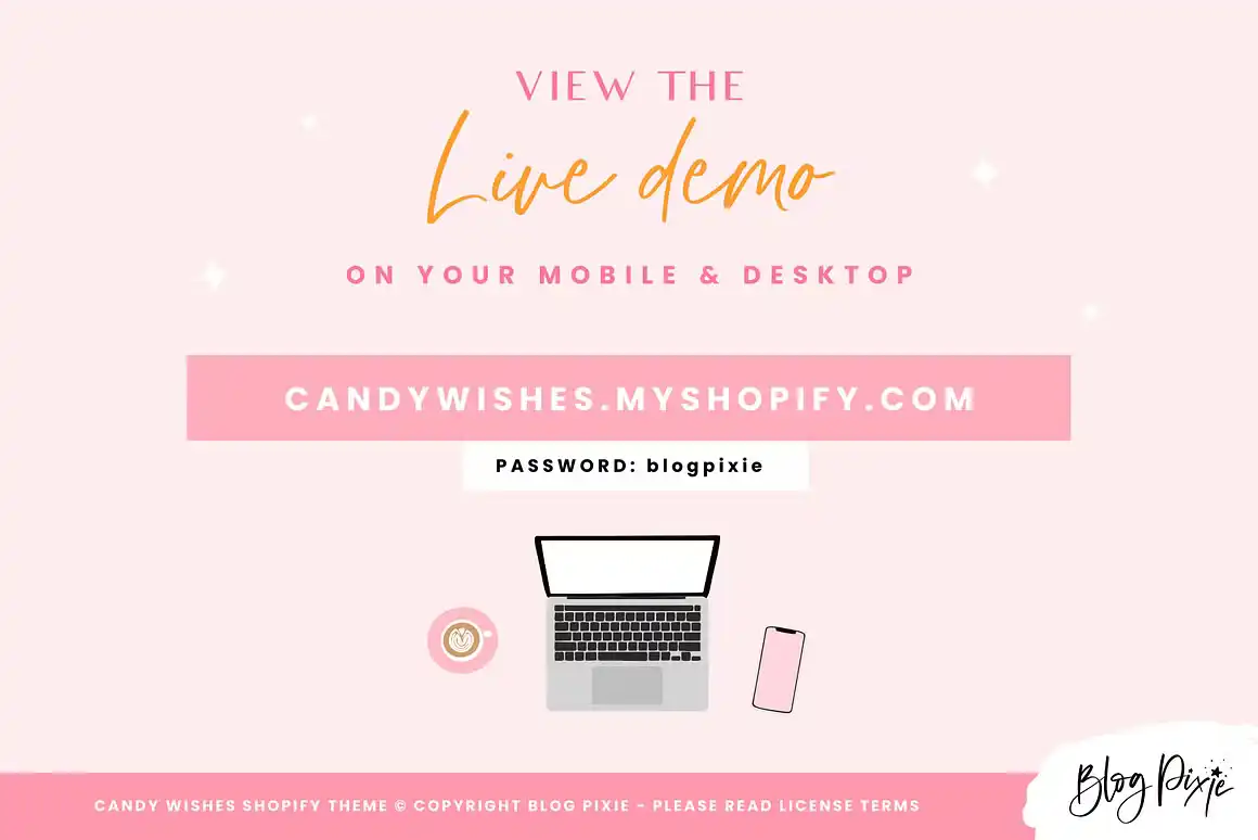 Shopify Theme Pink - Candy Wishes 3