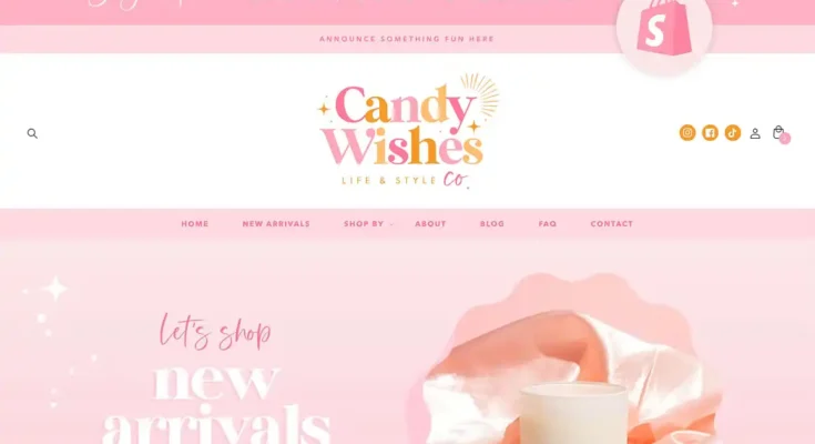 Shopify Theme Pink - Candy Wishes