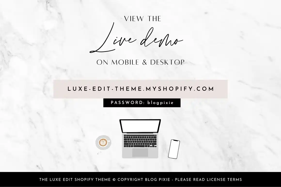 Shopify Theme - The Luxe Edit 3