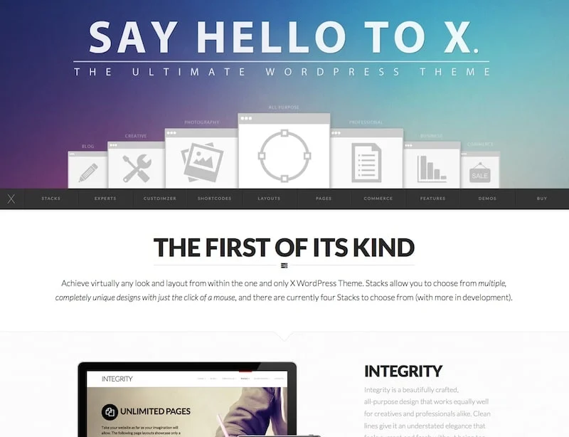 X WordPress Theme