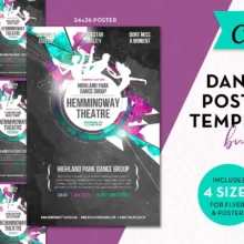 Canva Dance Poster Templates