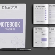 Creative Notebook Planner Template