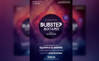 Dubstep Mixtapes Flyer Design