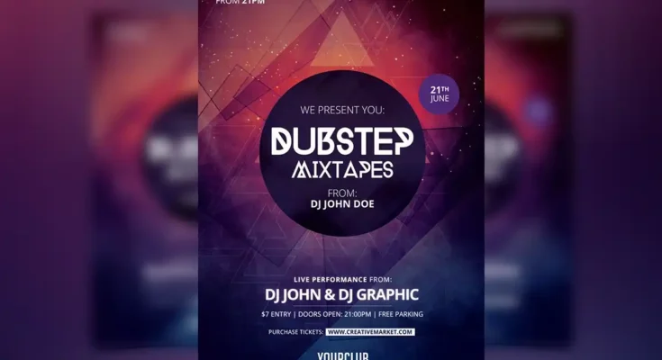 Dubstep Mixtapes Flyer Design