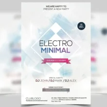 Electro Minimal Flyer