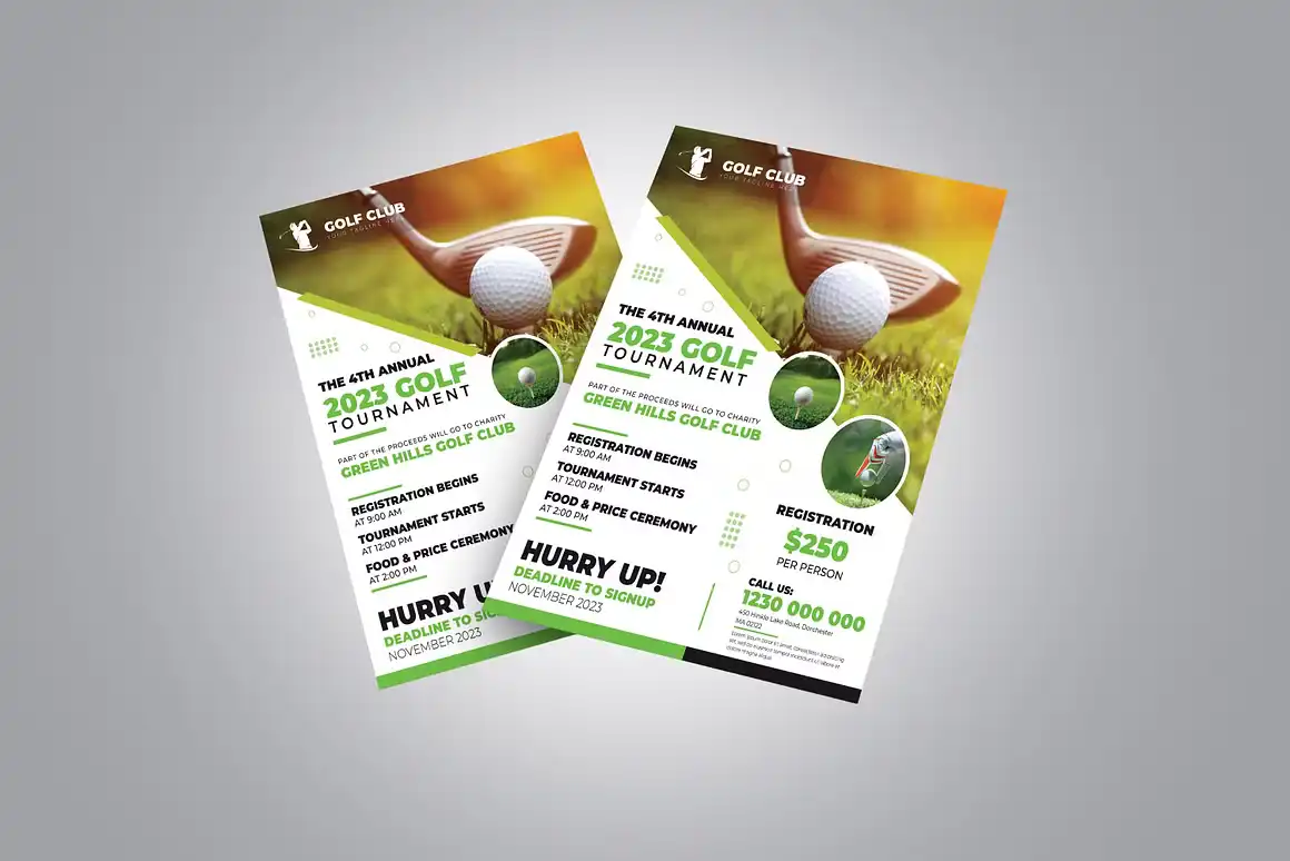Golf Tournament Flyer Template 2