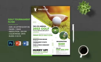 Golf Tournament Flyer Template