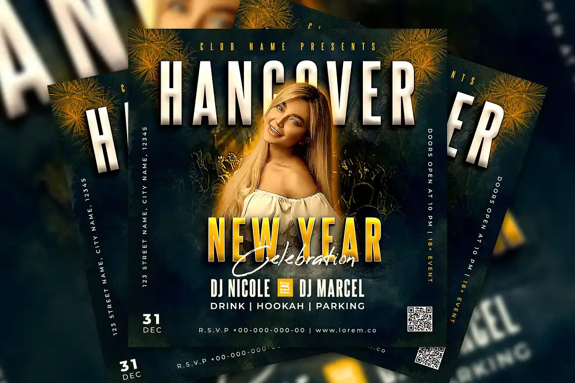 Night Club New Year Party Flyer 2