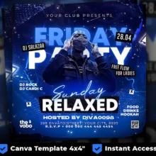 Night Friends Party Flyer