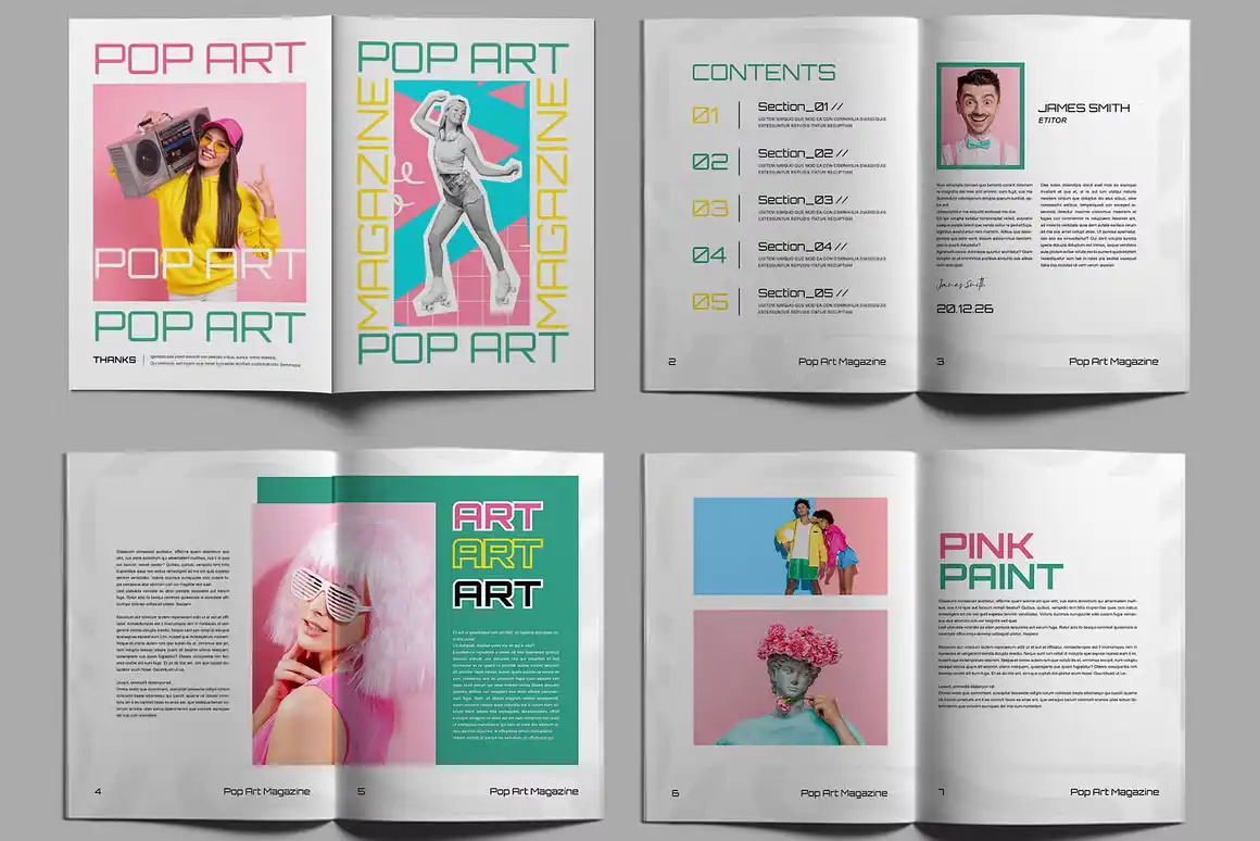 Pop Art Brochure Template 3