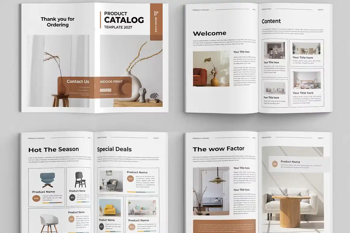 Product Catalog Brochure Template 3