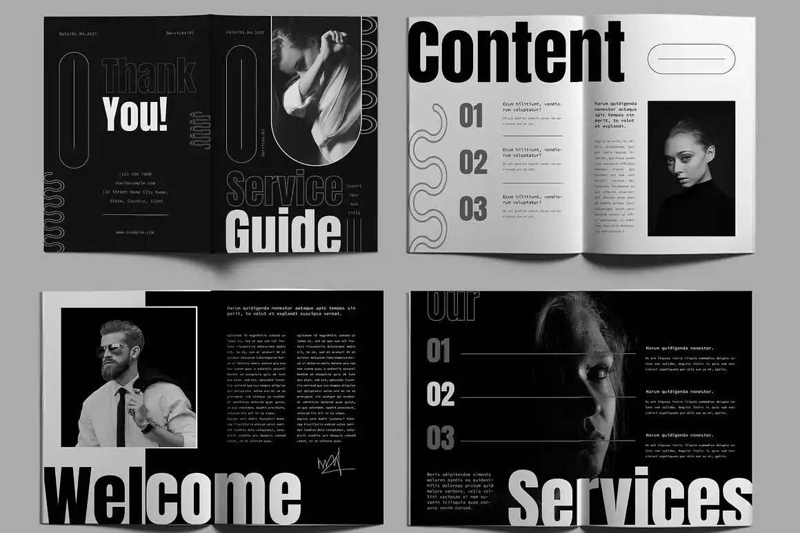 Services Guide Layout Brochure Design 2