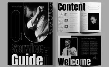 Services Guide Layout Brochure Design