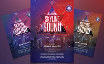 Skyline Sound Party Flyer