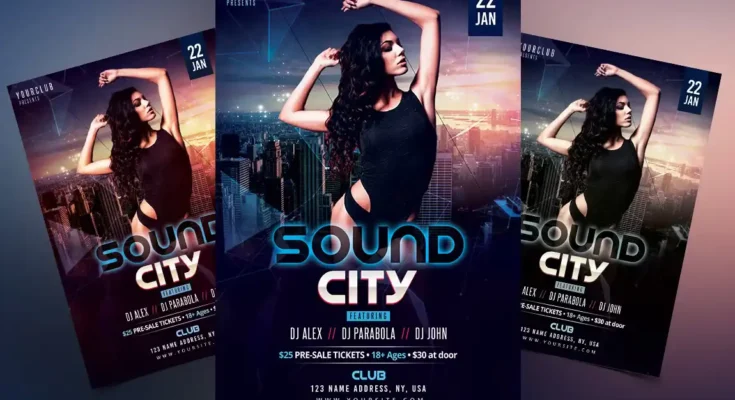 Sound City PSD Flyer Template