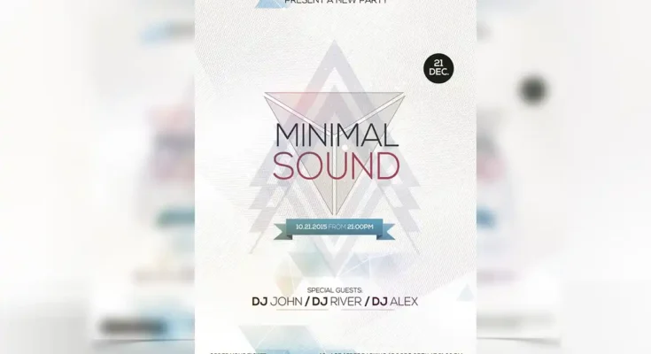 Sound Minimal PSD Flyer