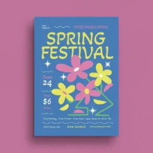Spring Festival PSD Flyer