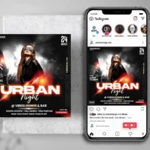 Urban Night Party Instagram Flyer