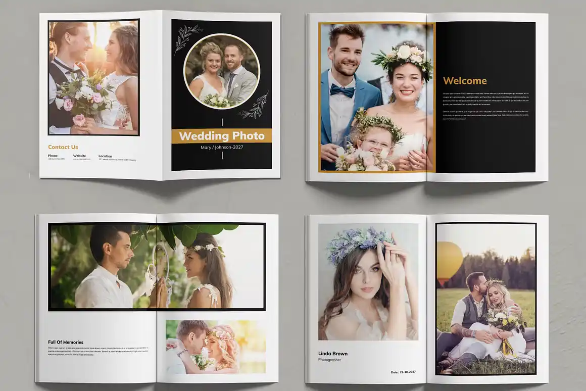 Wedding Photo Album Brochure Design 2
