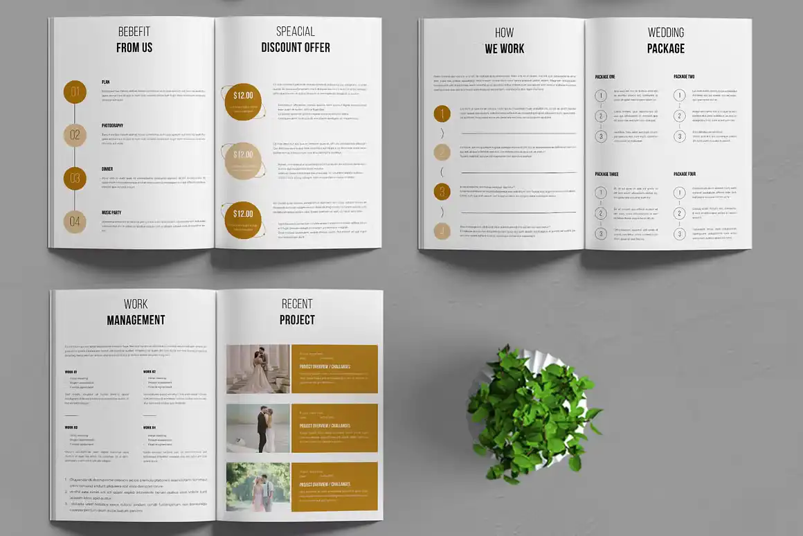 Wedding Planner Brochure Design 3