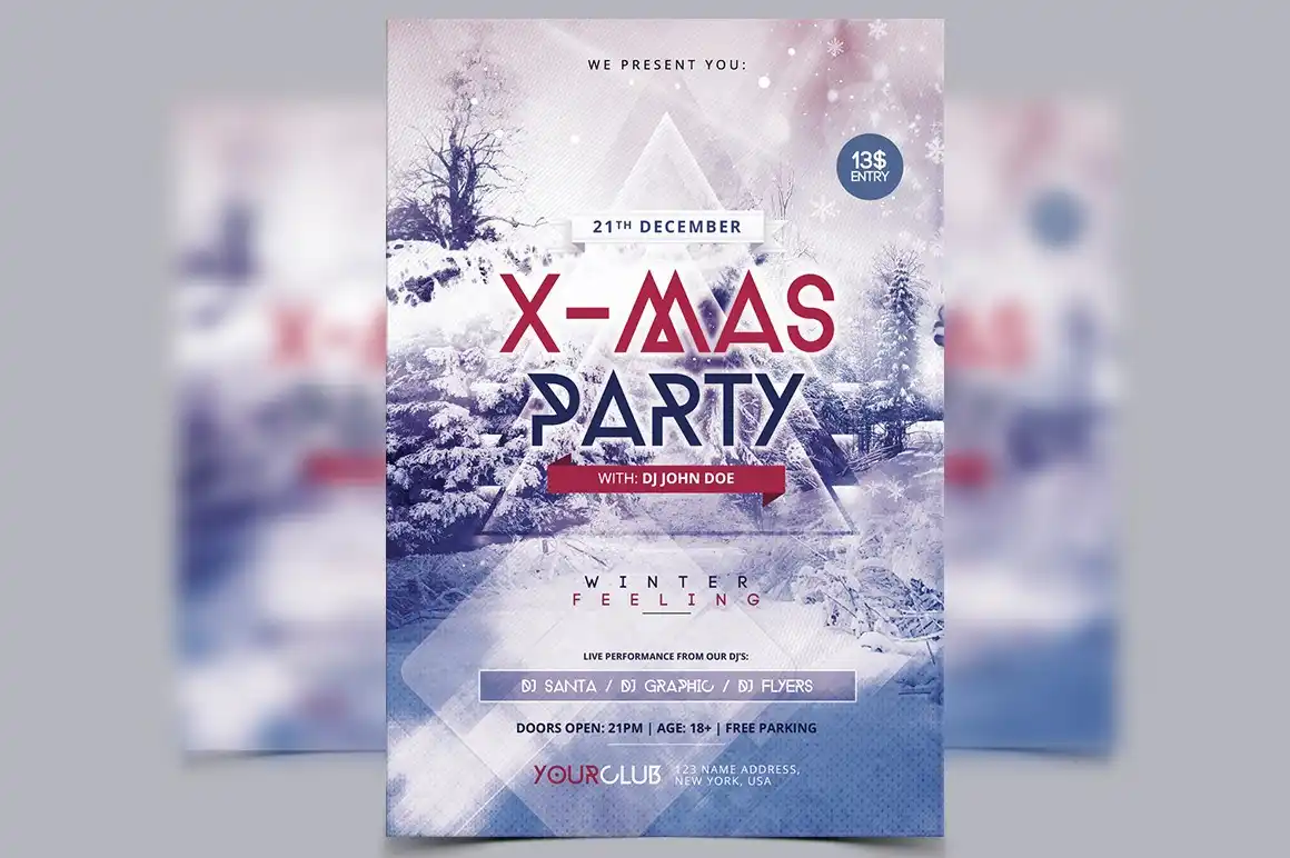 Xmas Party PSD Flyer 2